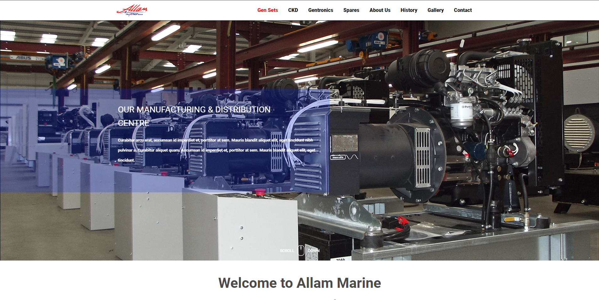 Allam Marine Design project screenshot